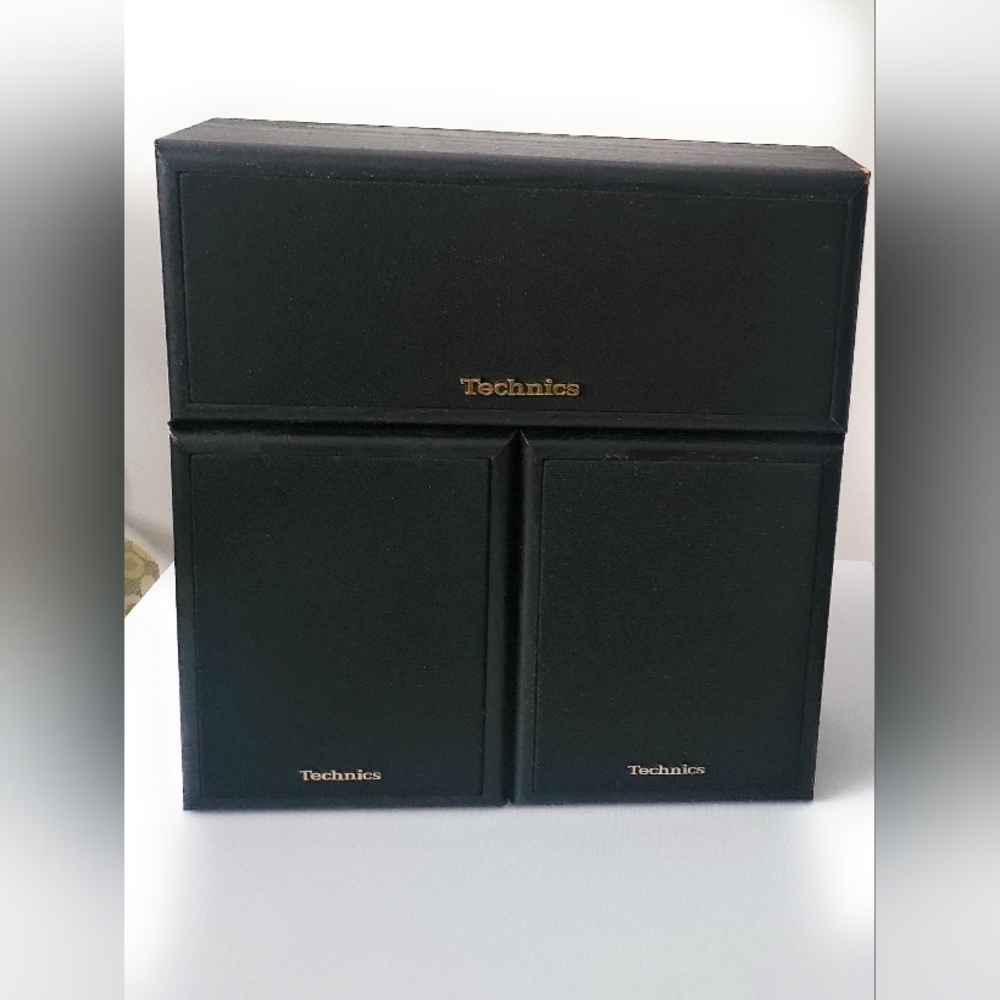 Technics Sb S938 Bookshelf Speakers. Black Speaker Set